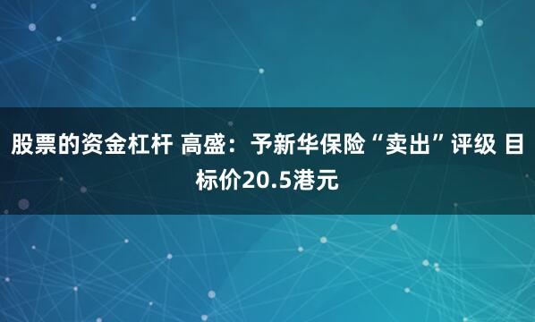 股票的资金杠杆 高盛：予新华保险“卖出”评级 目标价20.5港元