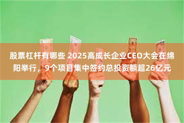 股票杠杆有哪些 2025高成长企业CEO大会在绵阳举行，9个项目集中签约总投资额超26亿元
