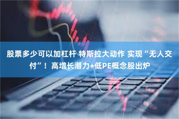 股票多少可以加杠杆 特斯拉大动作 实现“无人交付”！高增长潜力+低PE概念股出炉